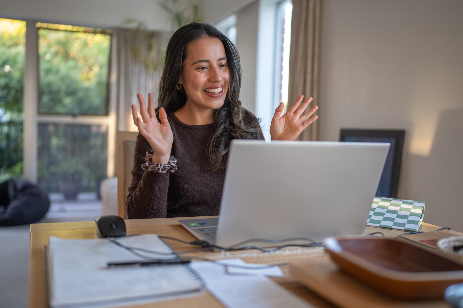 Woman on her laptop